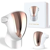 AuraAurea | Mascara Led Facial para Cara y Cuello - Sin Cables, 807 pcs Led y Chip Automático Inteligente. Mascara Led Facial Profesional, Tratamiento de Fototerapia SkinCare. Última Generación.