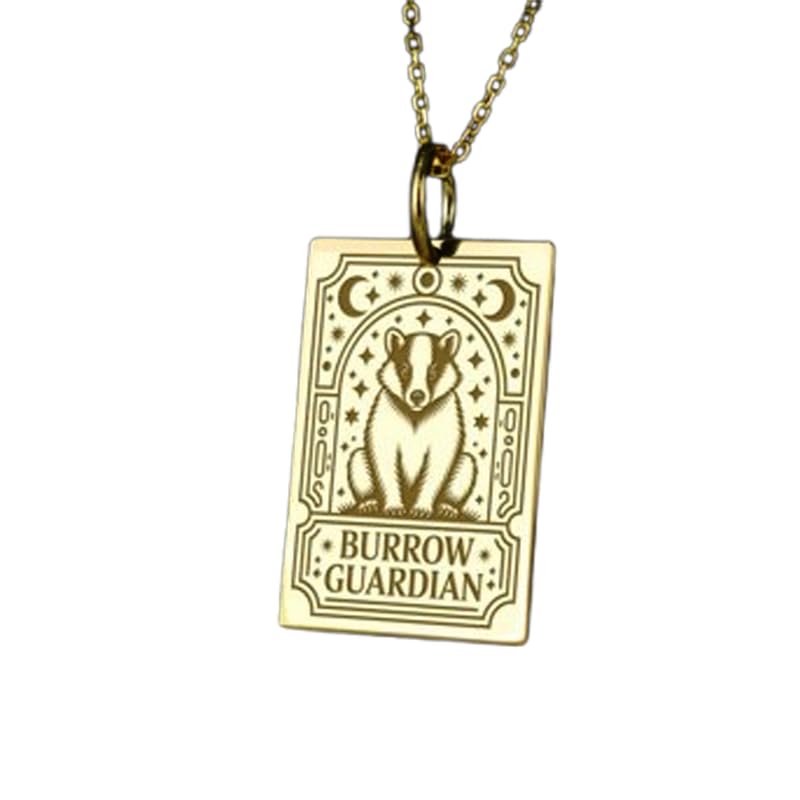 Collier Gardien du terrier bijou durable en argent plaqué or qui ne ternit pas