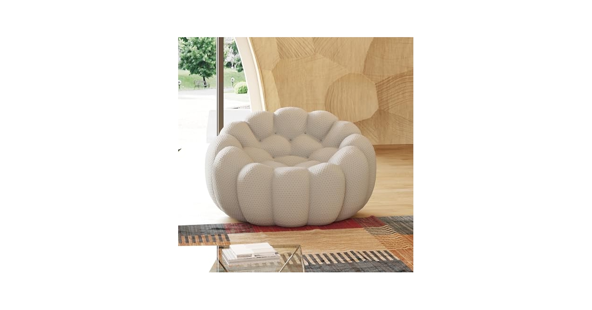 mimochan326　【HOPE、happiness】 Amazon.com: JACH 49.21'' Modern Lazy Floor Sofa, Oversized