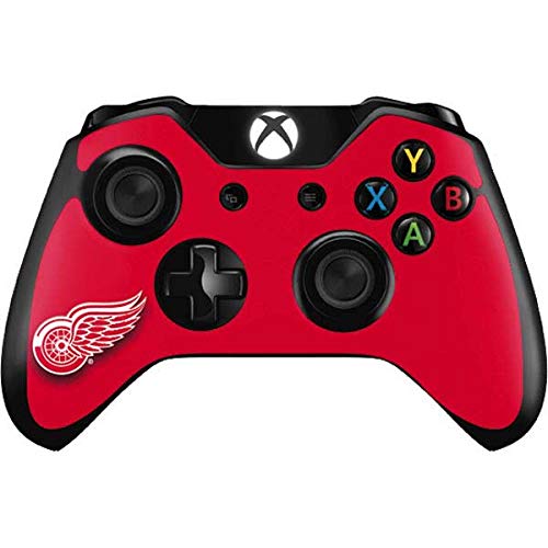 Skinit Decal Gaming Skin Compatible with Xbox One Controller - Officially Licensed NHL Detroit Red Wings Solid Background Design