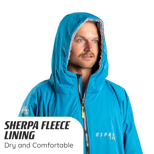 Osprey Adult Changing Robe, Waterproof Changing Robe, Swimming and Beach, Unisex, Teal