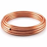 Tubo de cobre en espiral de Microbore flexible para instalaciones de agua, 5 metros)