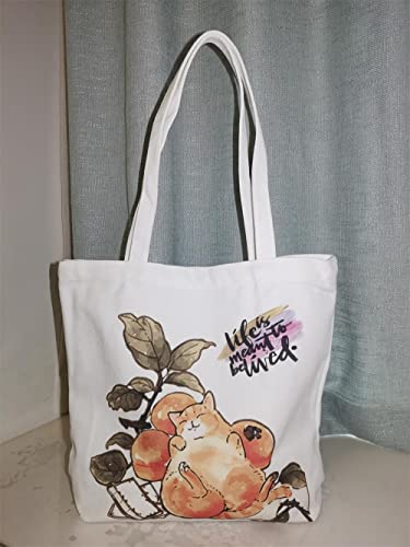 Flamingo Canvas Bag Shopping Canvas Bag Women's Casual Bag Tote Bag Reusable Grocery bag4