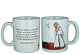 Santa Madre Teresa de Calcuta - Taza de cerámica con frase de la santa