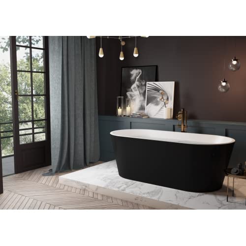 Freestanding Acrylic Bathtub 60" - Black
