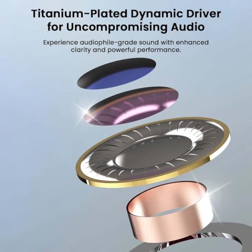 Image of BR Pro IEM Wired Earphones, in Ear Monitor with Type-C Plug, 10mm Titanium Driver, HD Mic, Oxygen-Free Copper Cable, Noise-Isolating Eartips - for Android, Laptops, Tablets