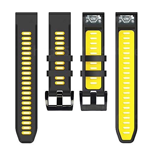 Correa de silicona de liberación rápida para Garmin Fenix 6 y 5X anti sudores 5