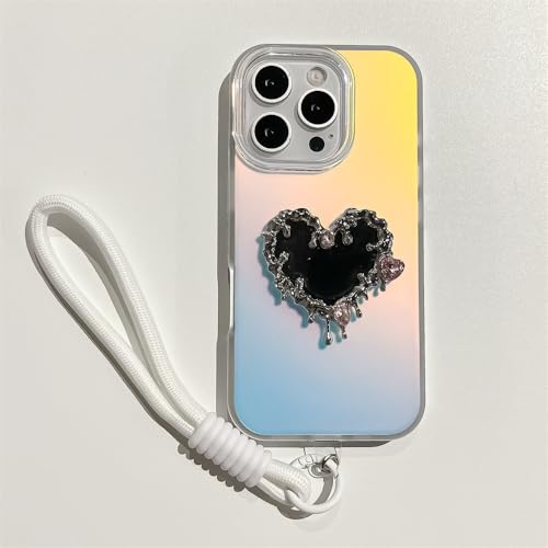 Évitez les chutes de votre iPhone 16 Pro Max via cette coque miroir blanche