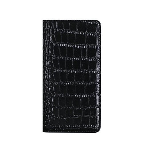 GAZE iPhone XS/X ケース 手帳型 本革 Vivid Croco Diary ブラック(ゲイズ ビビッドクロコダイアリー)アイフォン レザー カバー 5.8インチ【日本正規代理店品】 GZ10225i8