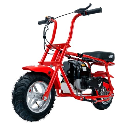 [Starts Right Up] FRP MB40 4-Stroke Mini Bike, 40CC Kids Mini Dirt Bike with No Mixing Oil Need, Easy to Assemble/Touch Protection, 18 Mph Max Speed and Support Up to 165 LBS (Red)