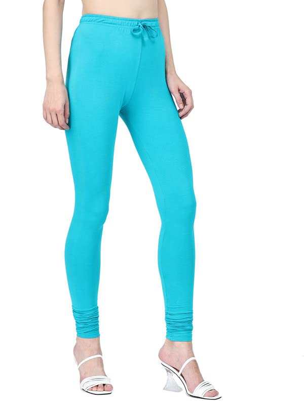 Image of Robinbosky Cotton Churidhar Leggings for Women - Stylish, Stretchable & Flattering Fit for All-Day Comfort
