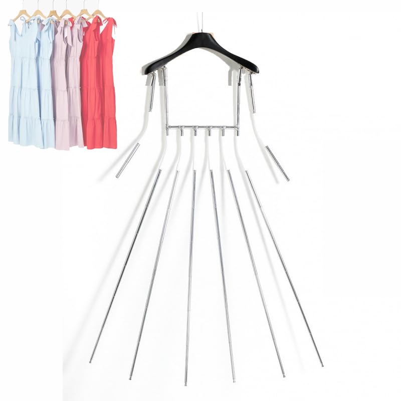 Portant à vêtements pour mannequin avec positionnement de jupe multi-barres