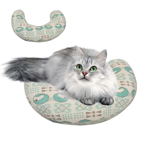 Almofada calmante para cães - Almofada calmante para animais de estimação em forma de U para cães e