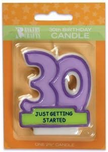 30th Birthday Candle