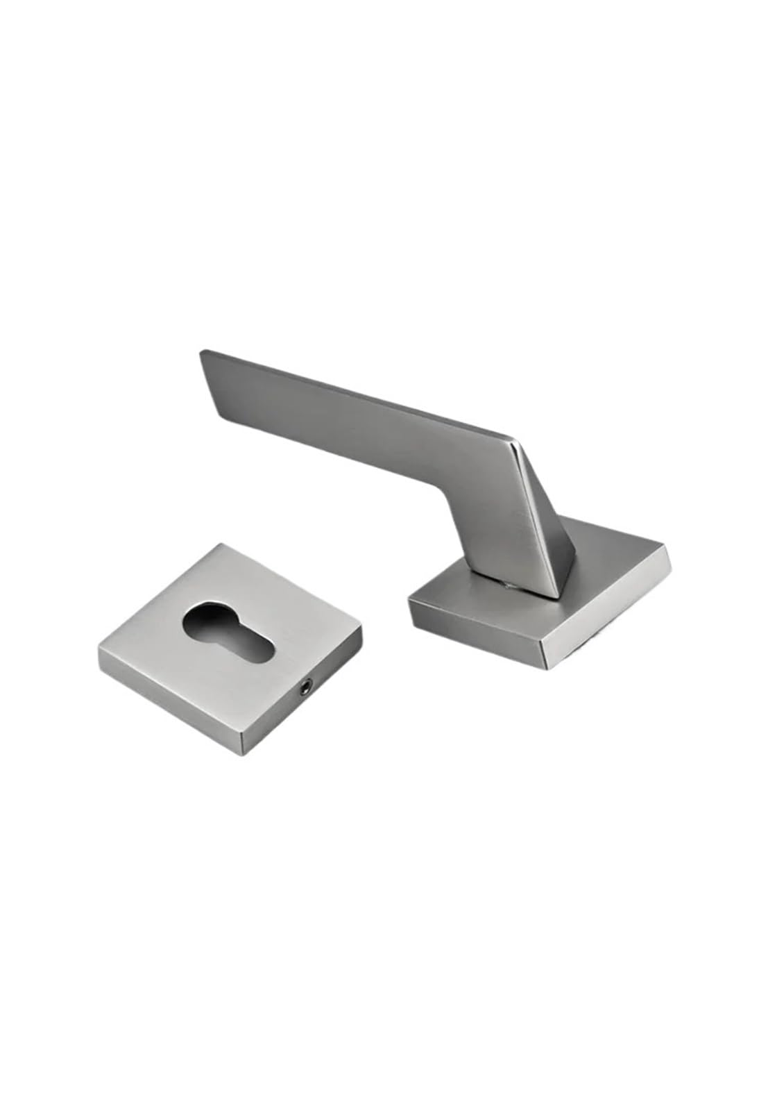 Sxolcoufoh One Color Indoor Sub-Nickel Brushed Split Lock Handle 1Pcs