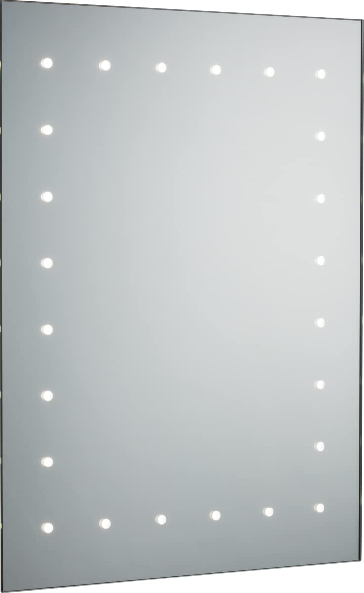 Knightsbridge Glass 230V Ip44 600 X 450Mm Led Bathroom Mirror With Demister, Shaver Socket And Motion Sensor