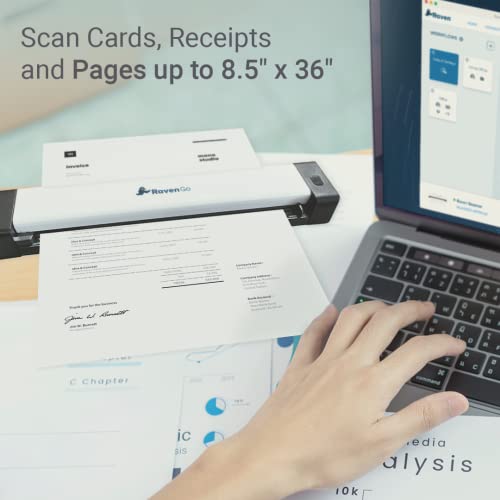 Raven Go Portable Mobile Document Scanner For Pc And Mac With Simplex Sheet-Fed Scanning #TOP4