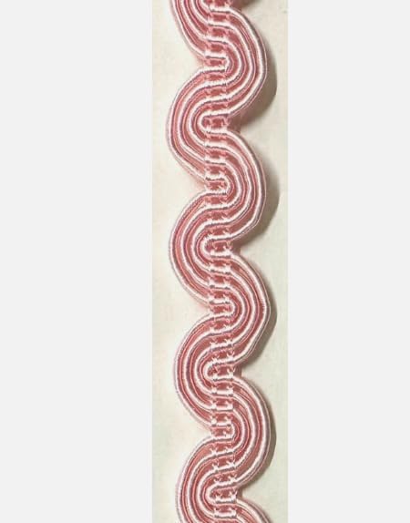 1 Pcs 1/2" Pink Large Scroll Braid Gimp Trimming 12 Continuous Yards -Rk5