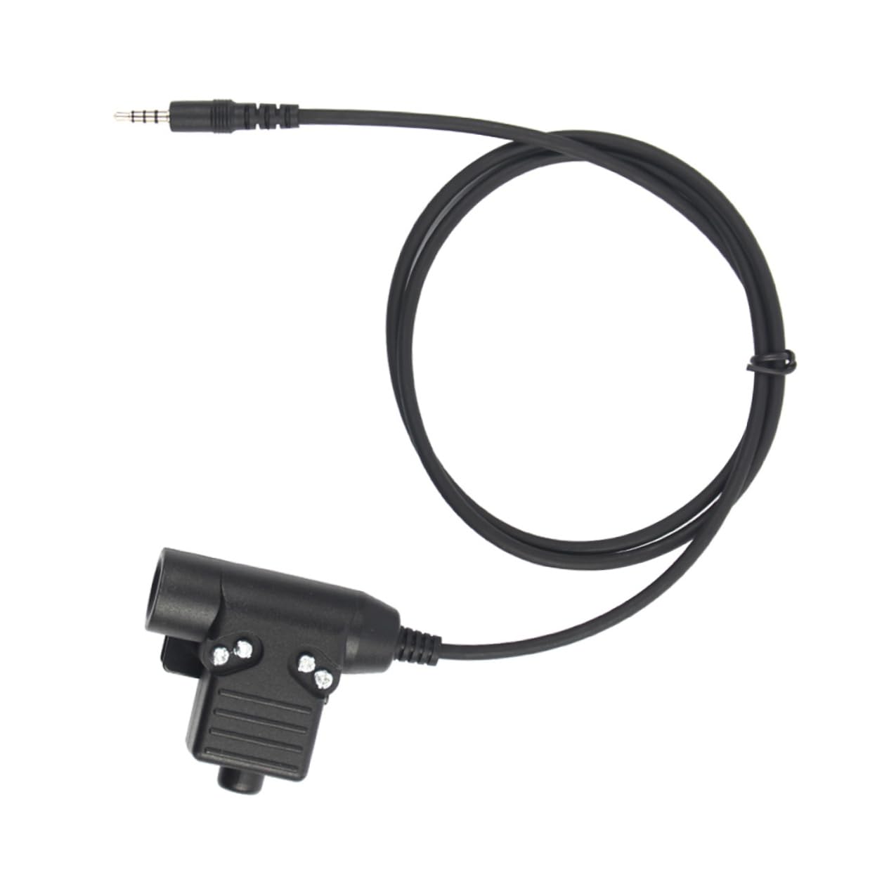BRIGHTFUFU 3.5mm Ptt Adapter Cable for Radio U94 Ptt Button System Adapter Standard Headset and Radio Connector