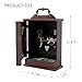 ChimeTide Vintage Mantel Clock with Hidden Safe, Antique Brown Style Fireplace Clocks, Desk and Shelf Clock for Living Room Decor, Farmhouse, Office, Gifts New Home (12.6