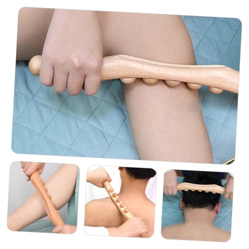Masseur en bois de hêtre : kit de 5 pièces de grattage et de massage du visage - 5