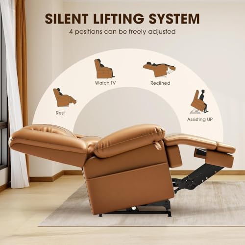 Sillón reclinable cuero sintético color único miniatura 4