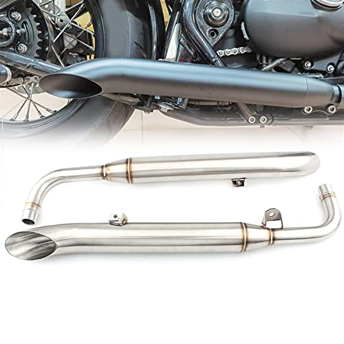 Silencieux d'échappement moto inox premium pour Triumph Bonneville Bobber et gamme T100
