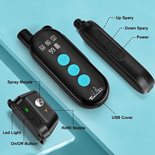 Citronella Bark Collar For Large Dogs Citronella Spray Bark Collar With Remote Control Spray Dog Training Collar With A Refill Spray Dog Bark Collars #TOP4