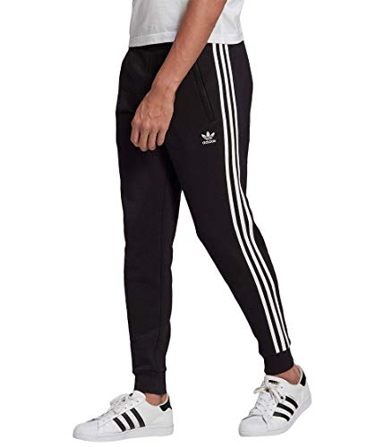 adidas Originals Men's Adicolor Classics 3-Stripes Pants, Black, XXL