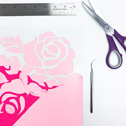 Siser Easyweed Heat Transfer Vinyl 11.8" X 3Ft Roll (Fluorescent Pink) Compatible With Siser Romeo/Juliet & Other Professional Or Craft Cutters - Layerable - Cpsia Certified #TOP2