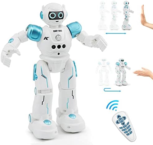 GEVENIA RC Robot Toys for Kids, Remote Control Robot Toys with Gesture & Sensing Programmable Dancing, Walking, Singing, Rechargeable Intelligent Robot, for 8 Age+ Year Old Birthday