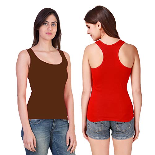 Image of Camisole Tank Top Vest Racerback Sando Camis for Women, Girls (Pack of 2)