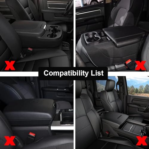 GIANT PANDA Custom Fit Center Console Cover for Dodge RAM 1500 2500 3500 2002 2003 2004 2005 2006 2007 2008 2009 2010 2011 2012 with Jump Seat - Waterproof Armrest Center Cover - Full Protection by GIANT PANDA - Used condition - Image 4