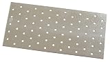 10 Stück FMG Lochplatten 120 mm x 300 mm | Materialstärke: 2,0 mm +Zinkauflage 275 g/m² | Europäischer Stahl DX51 | Lochdurchmesser 5 mm | 50 Stück |
