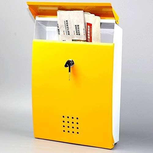 Boîte aux lettres électronique étanche avec porte-journaux métal et mini-poubelle intégrée