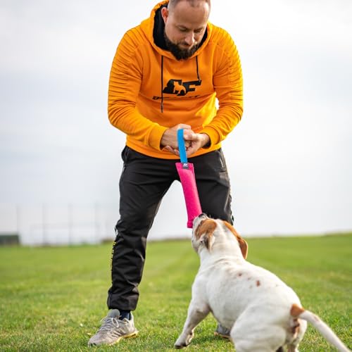 Bull Fit Baumwolle-Nylon Beisswurst für Hunde, 30 cm mit Handschlaufe - Sehr Robustes Hundespielzeug für Training IGP IPO Schutzhund, Hundesport, Tauziehen und Zerrspiele mit Hund