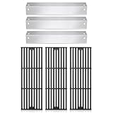 Char Griller 5050、5650、3001、3030、5072、4000、King Griller 5252ガスグリル、鋳鉄グリル格子とヒートプレートテント用Criditpid グリル交換部品