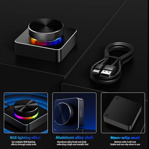 Contrôleur Audio PC Bluetooth USB Bouton de Contrôle Volume Multimédia 3 Modes