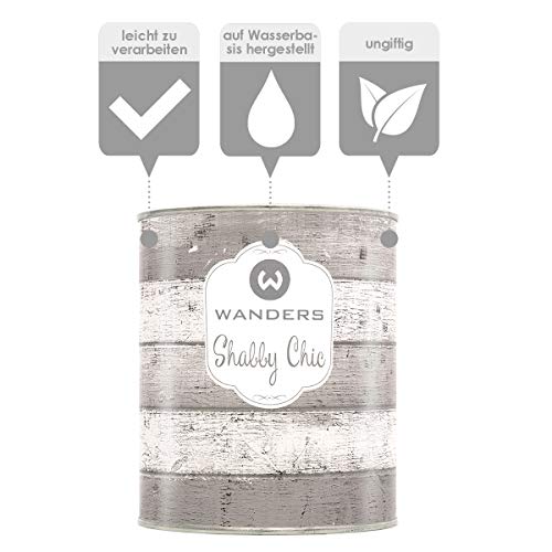 Wanders Shabby Chic Kreidefarbe 750 ml - Lila Beeren/Gedämpftes Lila - Küchenmöbellack und Möbelfarbe ohne Schleifen. Chalk Paint… – Ansicht 3