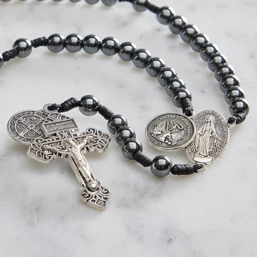 Christian Brands Army Paracord Rosary, 16-Inch, Zinc Alloy4