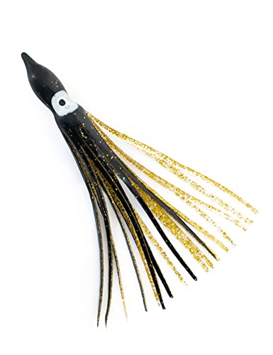 BLUEWING Trolling Squid Skirts Fishing Saltwater Octopus Lures, Size 12in, 1pc