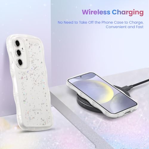 Coque pour Samsung Galaxy S26 transparente paillettes et antichoc