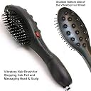 RAYVER CREATION Electric Magnetic Vibrating Massager Comb Hair Brush for Scalp Blood Circulation Treatment for Healthy Hairs for All Hair Types (Pack of 2) gallery image