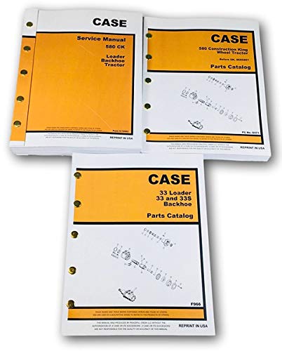 Case 580Ck Tractor Loader Backhoe Service Parts Manual