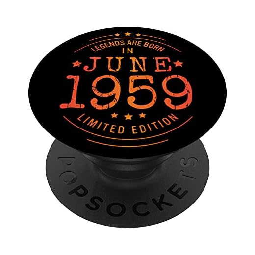 Cumpleaños Junio 1959 Edición Limitada Regalo Legend June PopSockets PopGrip Intercambiable