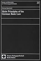 Main Principles of the German Basic Law 3789009229 Book Cover