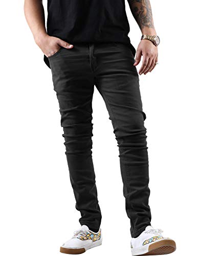 Hat and Beyond Mens Skinny Jeans Stretch Skinny Fit Slim Denim Pants