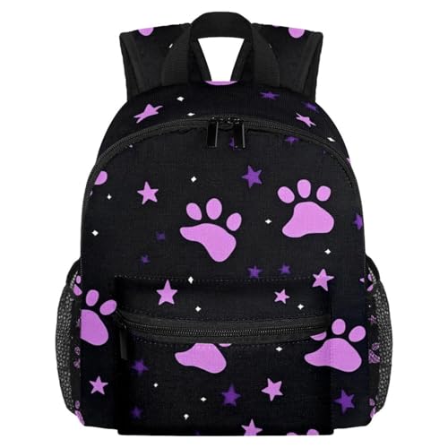 Sac à dos enfant violet moderne petit sac école fille 25.4x10x30 CM imprimé animal