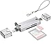 Produktbild JJC Metall USB 3.0 Kartenleser mit USB 3.0, Micro USB 2.0 und Typ-C USB 3.0 Ports für SDXC, SDHC, SD, Micro SD, Micro SDXC, Micro SDHC für Micro OTG/USB-C OTG fähige Handys oder Tablets (Silber)