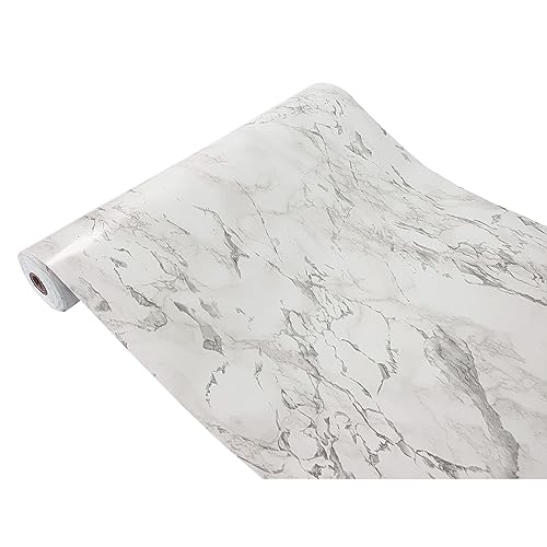 DecoMeister Lámina Adhesiva para Muebles Vinilo Adhesivo Imitación Mármol Gris para Puertas Pared Cocina Papel Decorativo para Mesa Armario Encimera En Rollo para Forrar 67,5 x 100 cm por Metros